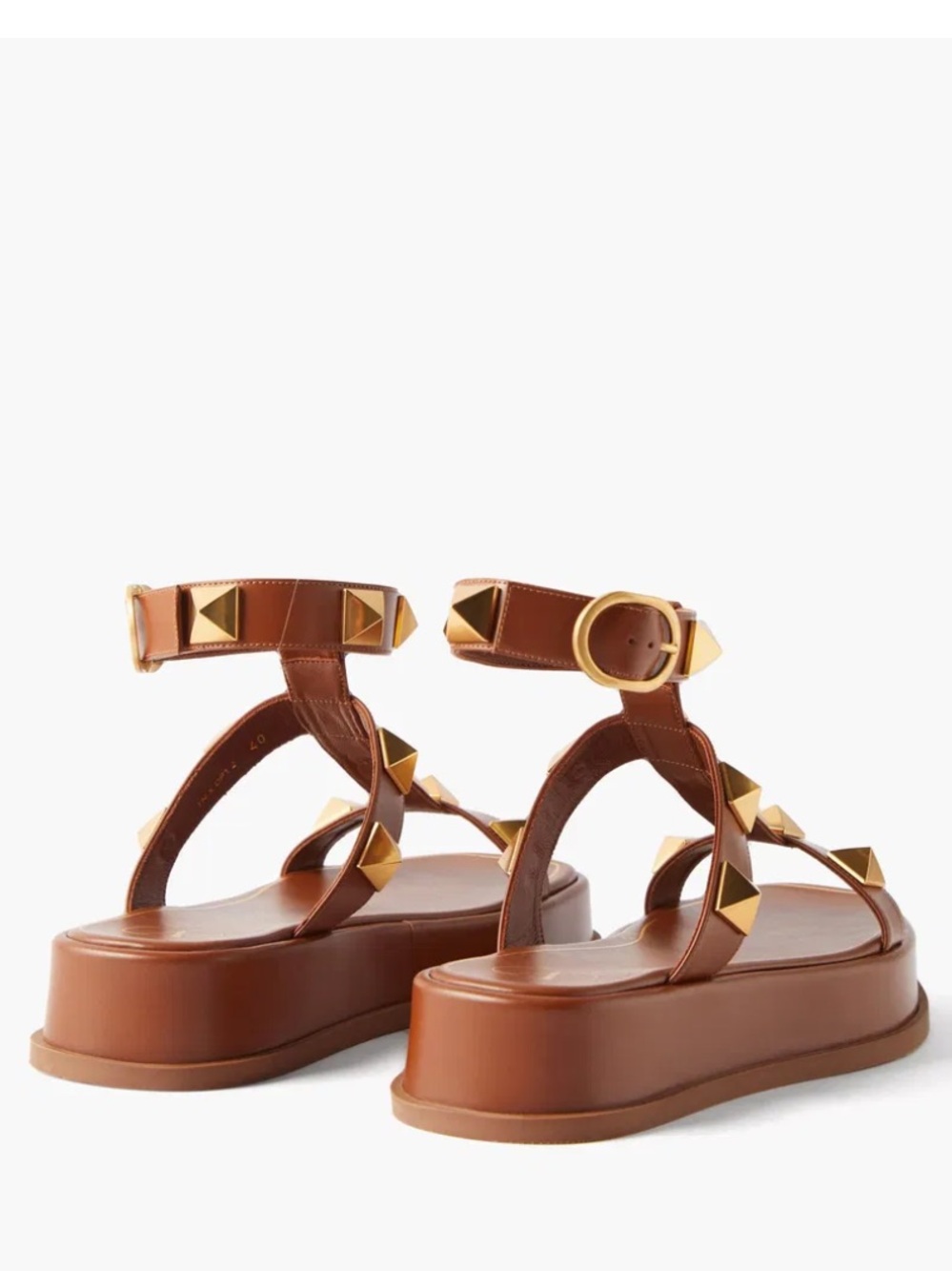 Valentino Leather Roman Stud Sandals, Pre-Owned, US 7, IT 37, S90 - Picture 10 of 11